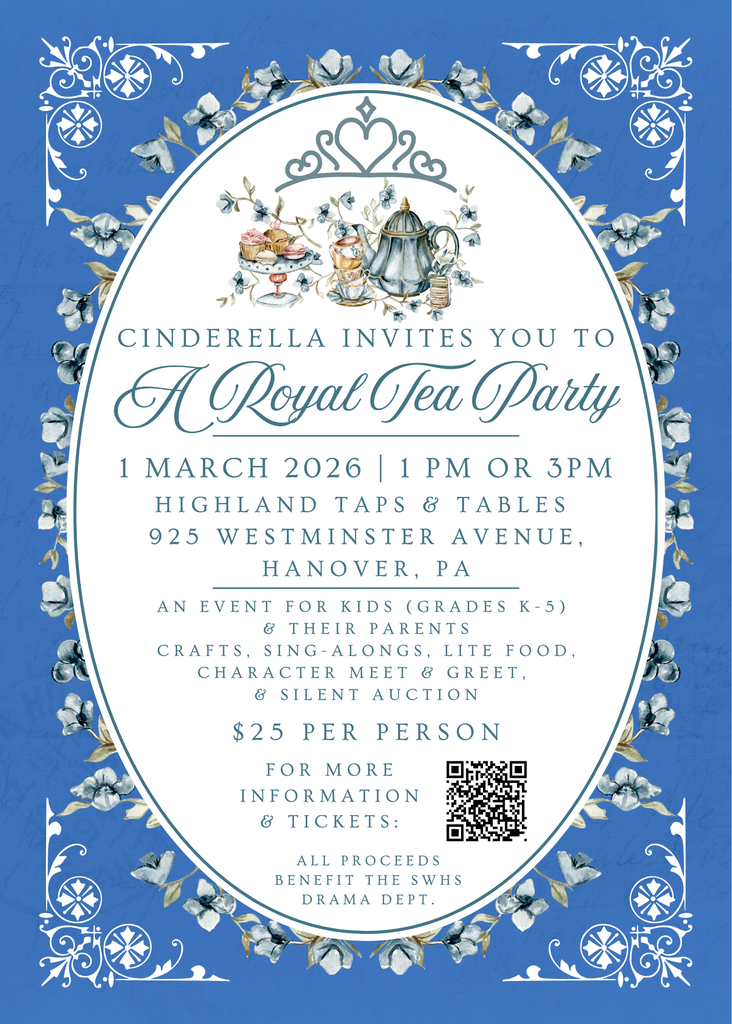 A Royal Tea Party Invitation - March 1, 2026 at 1 PM and 3 PM
