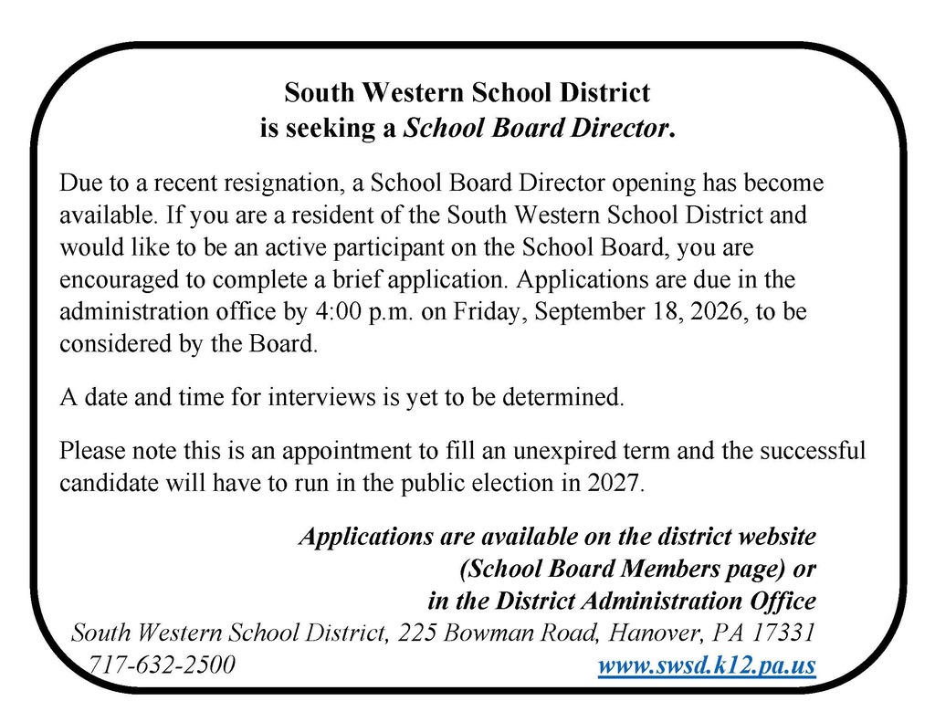 SWSD Board Director Vacancy