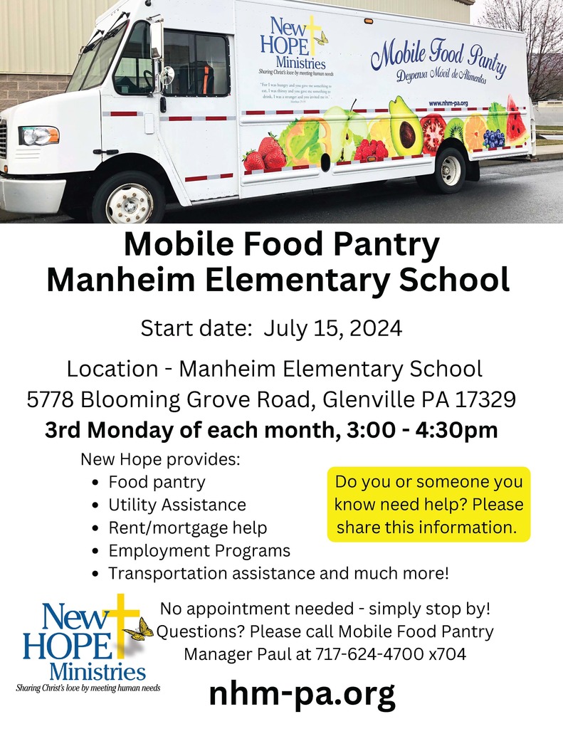 Mobile Food Pantry - Manheim Elementary School