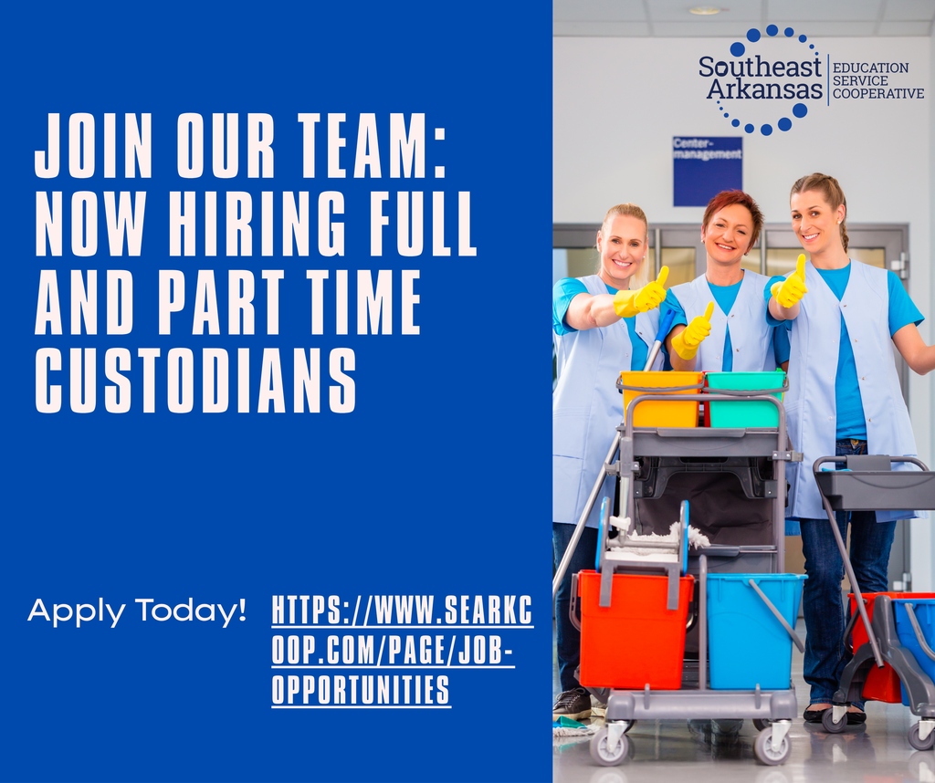 Join our Team! Hiring Custodians