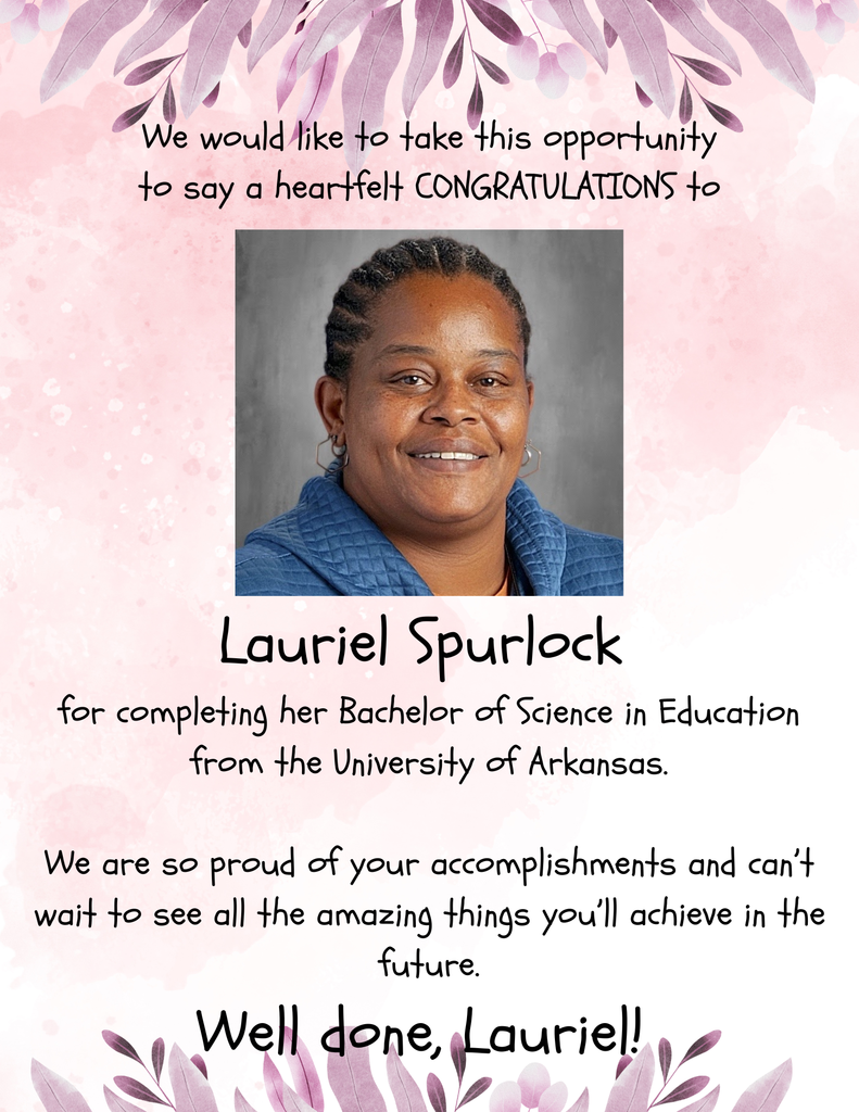 Congrats to Lauirel Spurlock