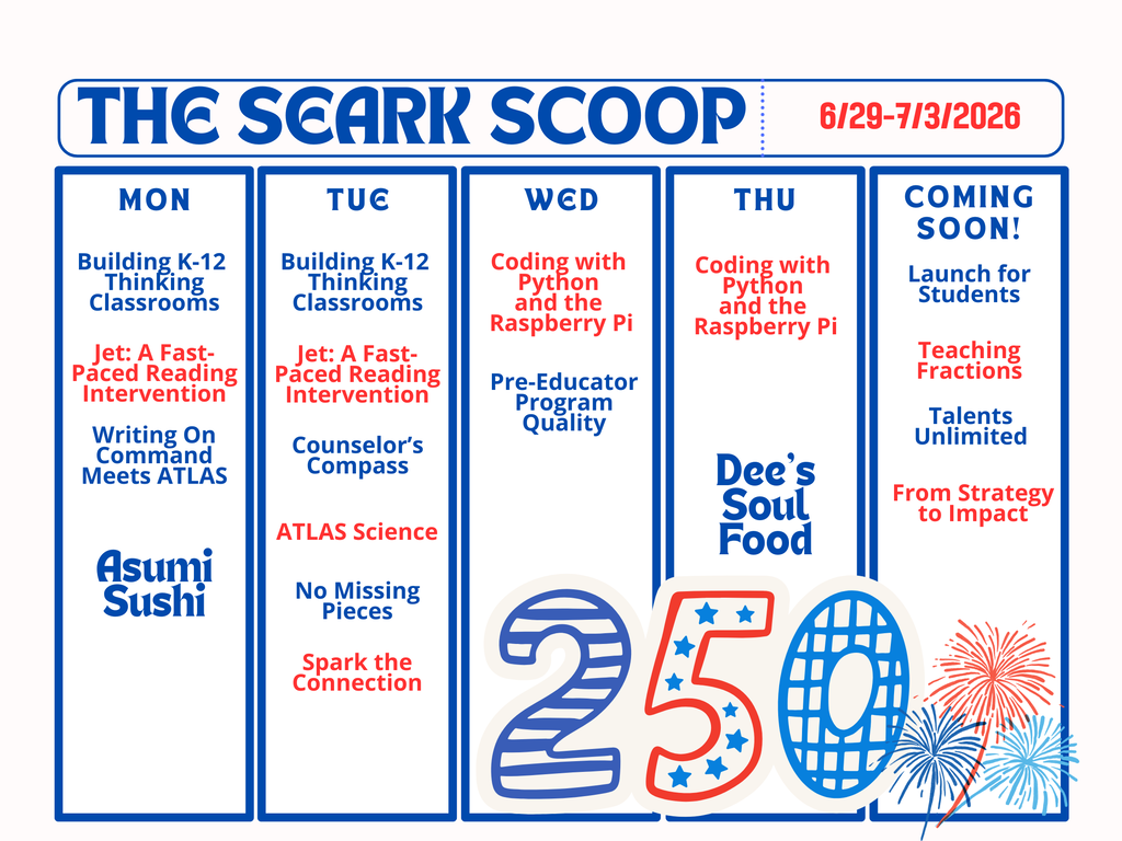 SEARK SCOOP for the week