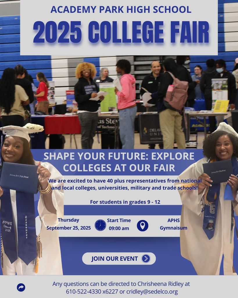 APHS College Fair Thursday September 25, 2025 
