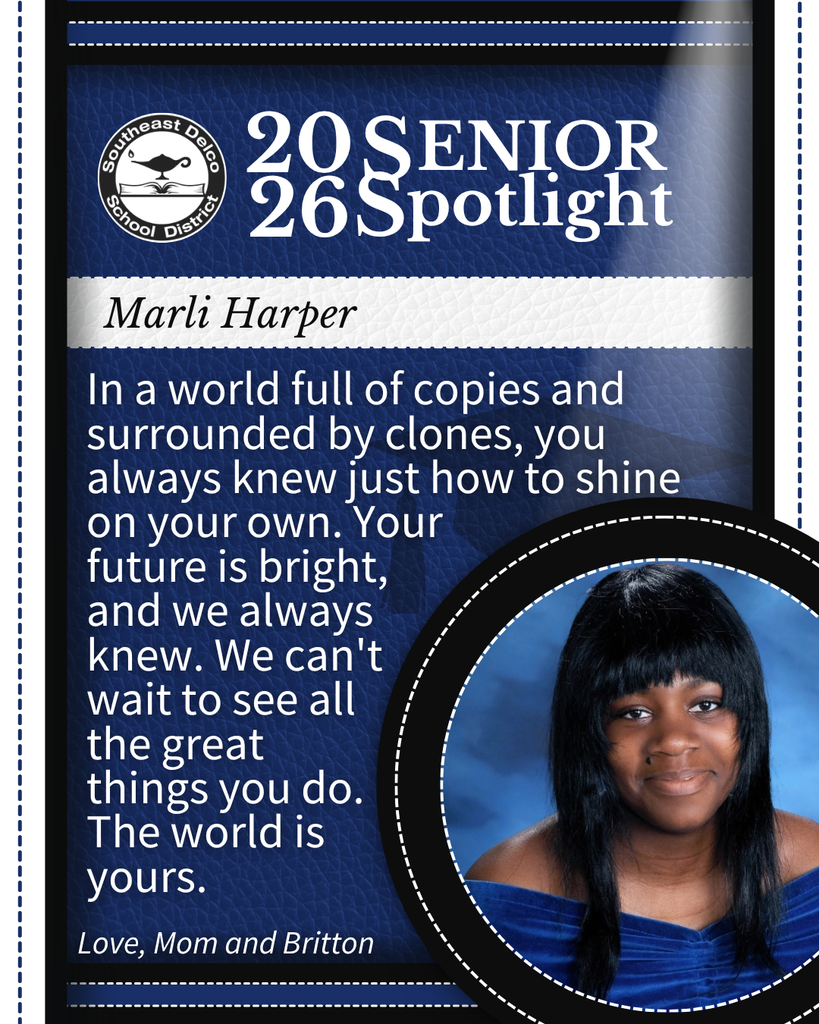 Senior spotlight for Marli Harper with a heartfelt message about her bright future and individuality from Mom and Britton.