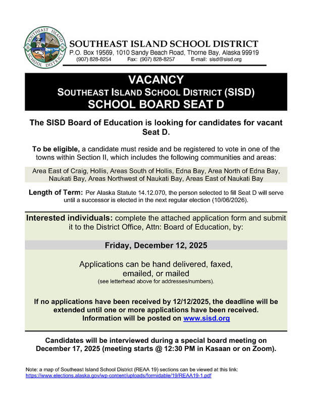 Board Seat D Declaration of Vacancy