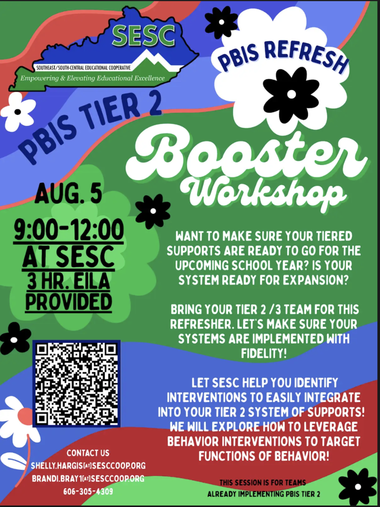 PBIS Tier 2 Booster Workshop