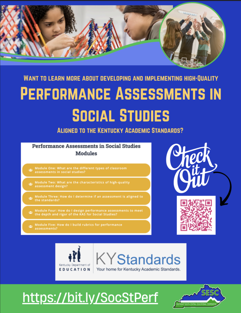 Performance Assessment in Social Studies flyer