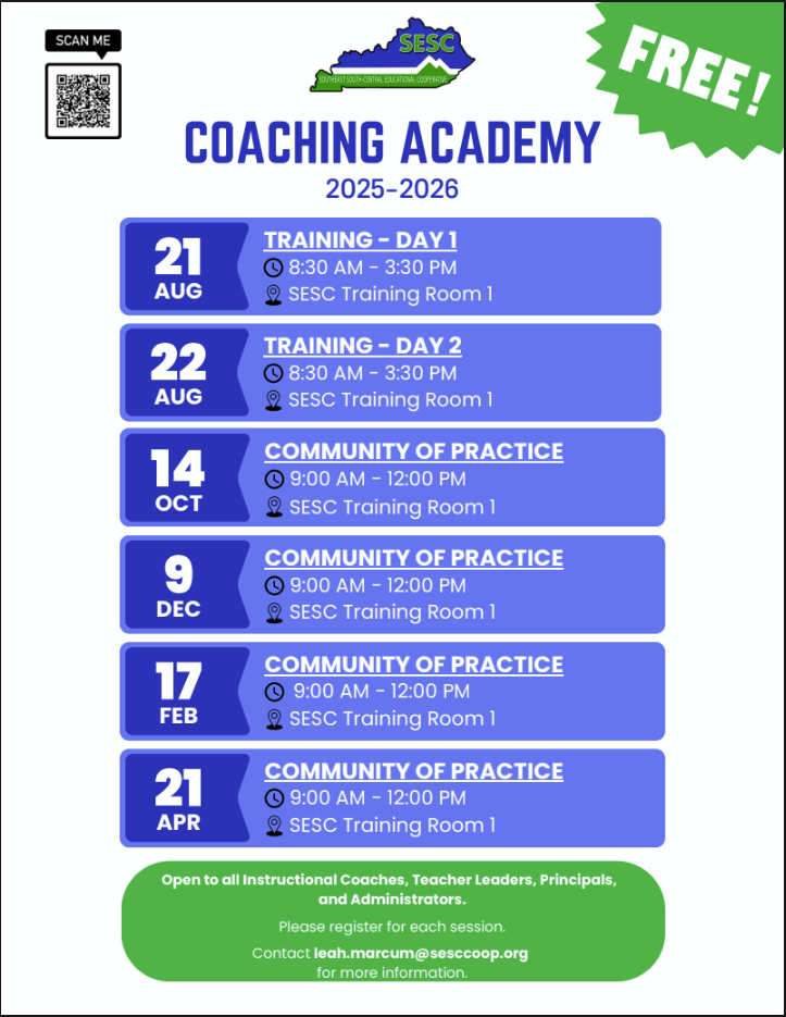 Coaching Academy dates