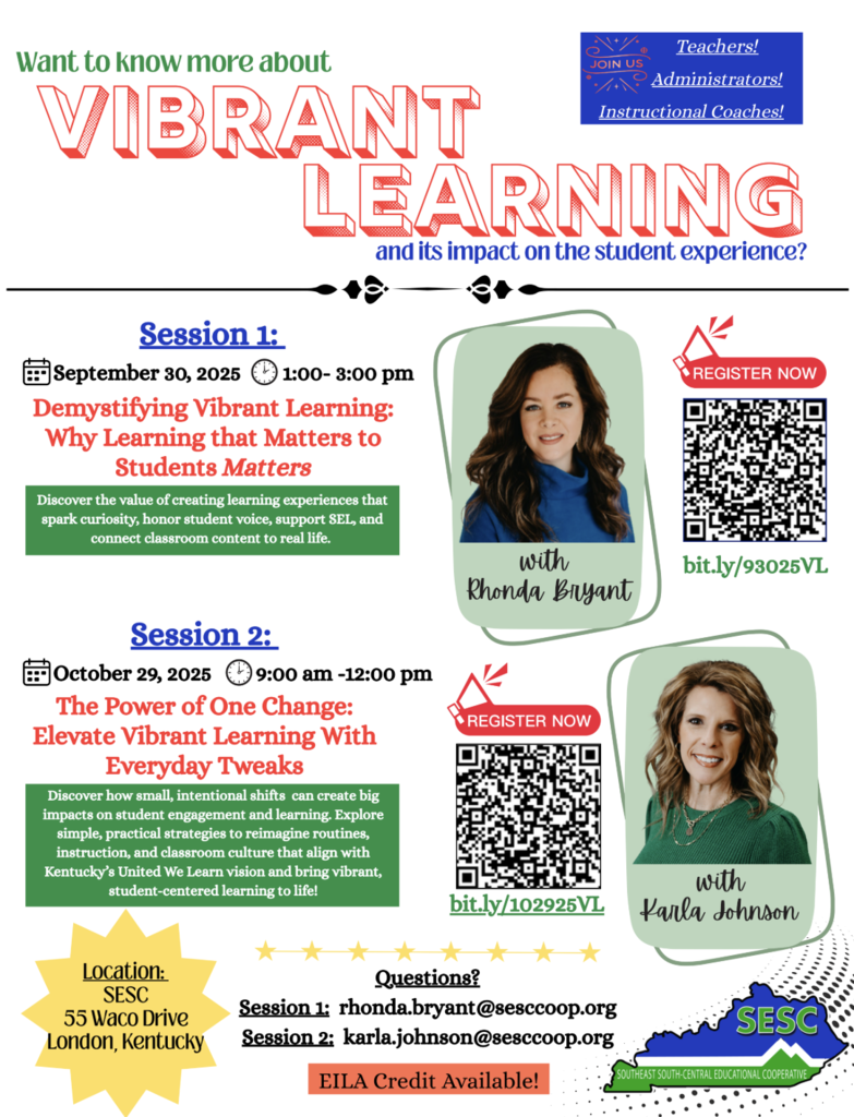 Vibrant Learning Series Flyer