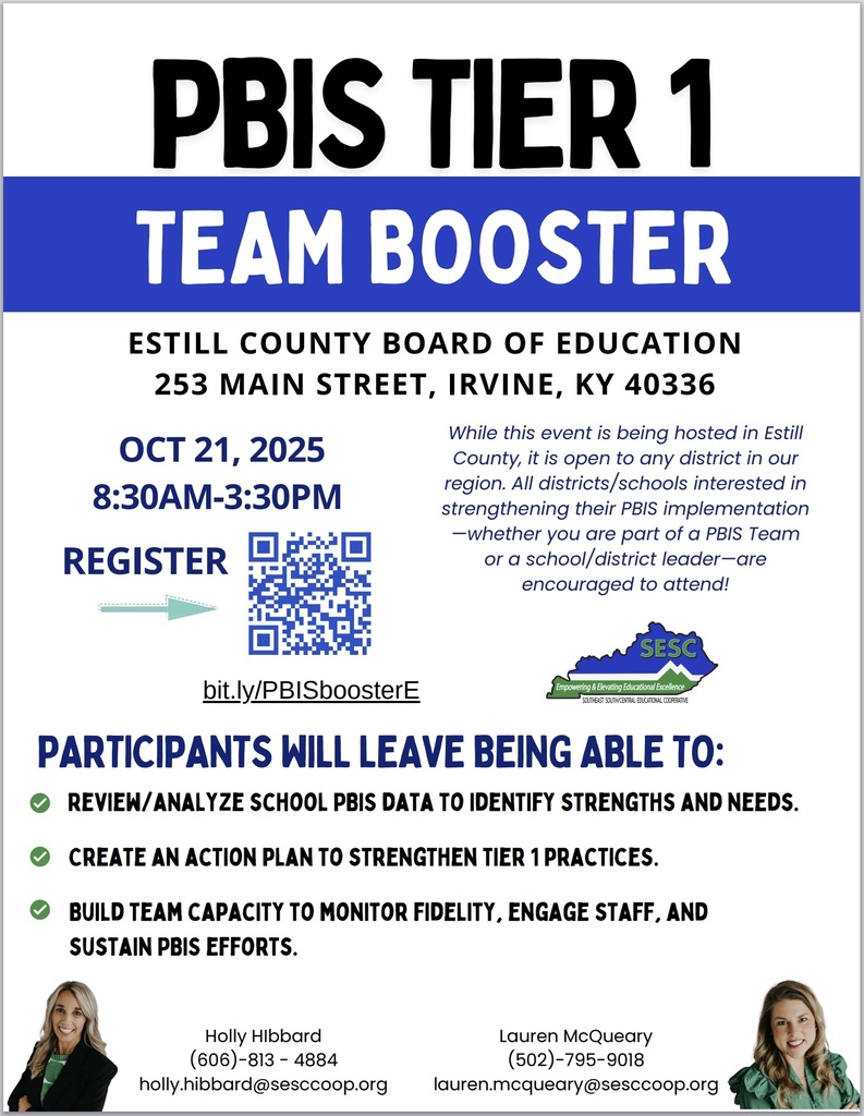 PBIS Tier 1 Booster Training Flyer
