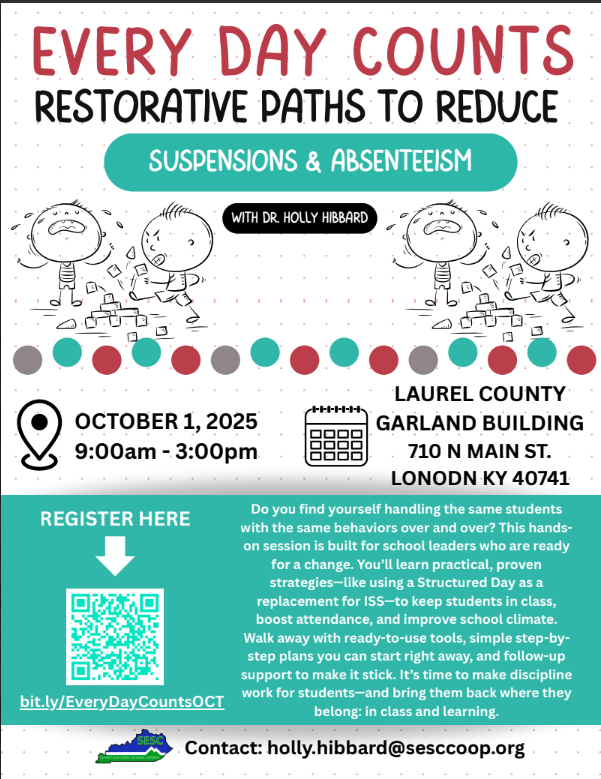 EVERY DAY COUNTS RESTORATIVE PATHS TO REDUCE SUSPENSIONS & ABSENTEEISM Flyer