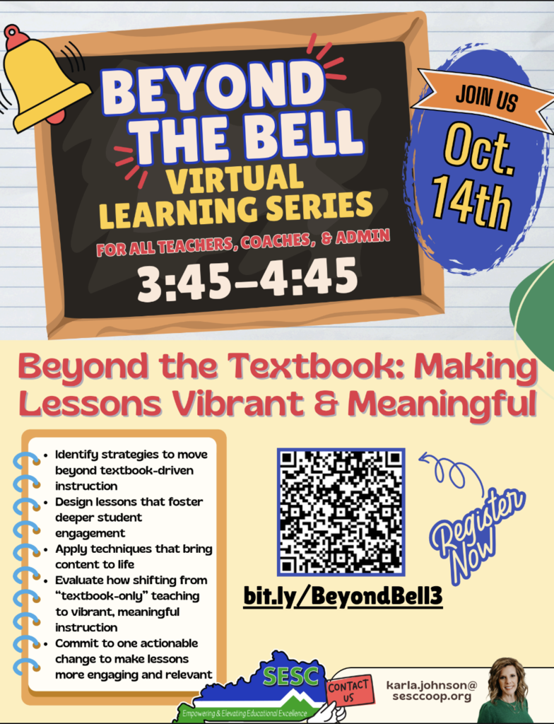 Beyond the Bell Virtual learning Series Flyer