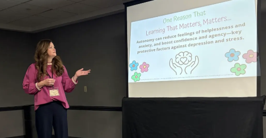 Rhonda Bryant presenting at the Scott Trimble Assessment Conference