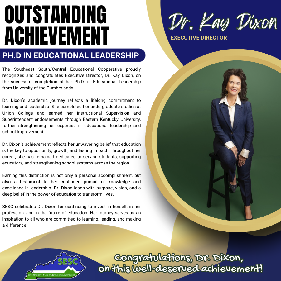Dr. Kay Dixon achievement