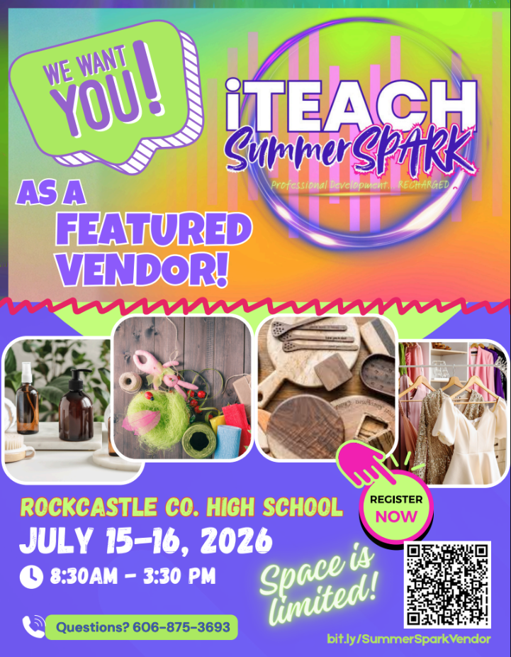 iTeach Summer Spark Vendor Request