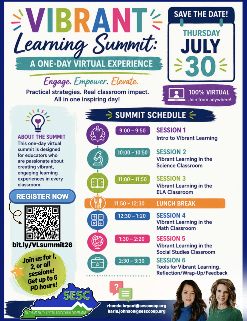 Vibrant Learning Summit flyer
