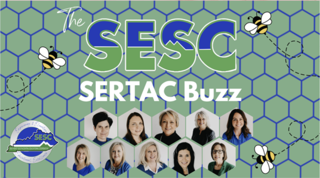 SESC SERTAC Team on a honeycomb background
