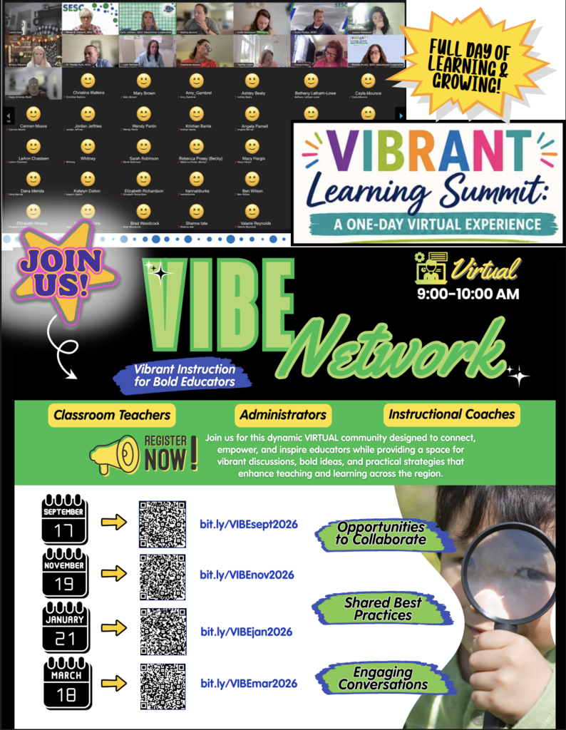 Vibrant Instruction for Bold Educators Network flyer