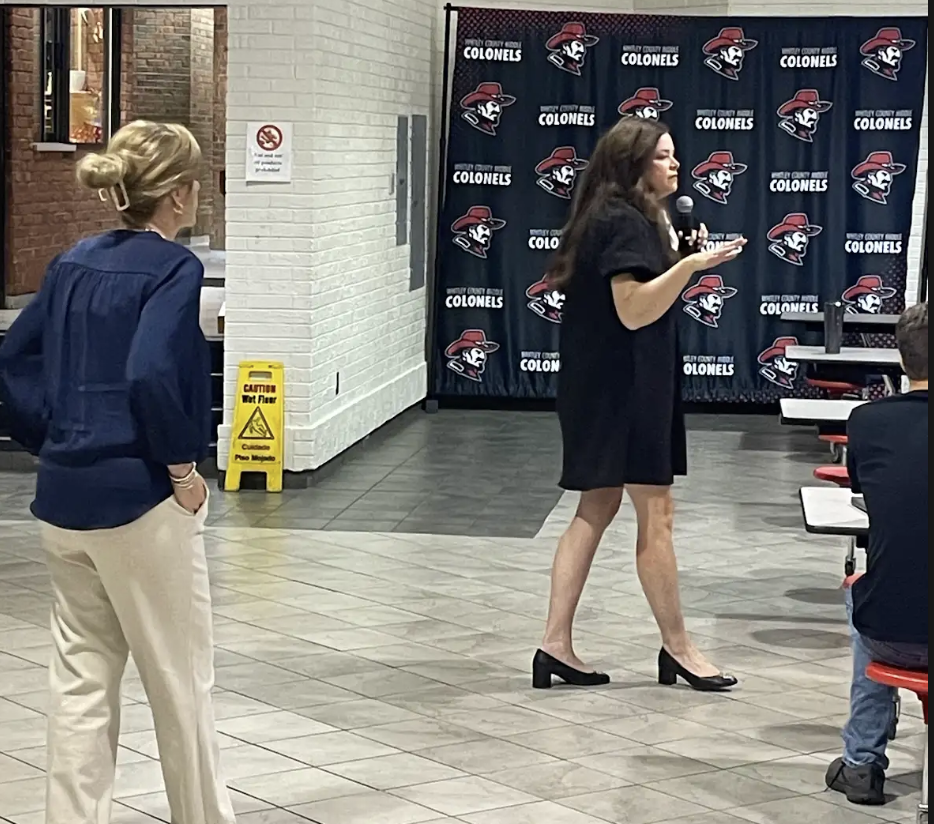 Rhonda Bryant and Karla Johnson leading professional learning