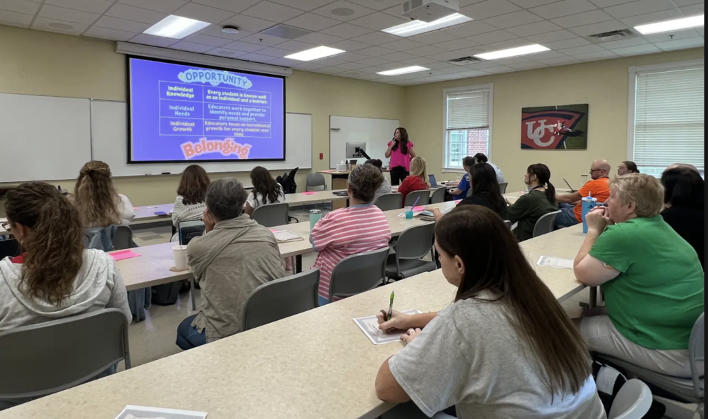 Rhonda Bryant presenting content the Vibrant Learning Collaborative