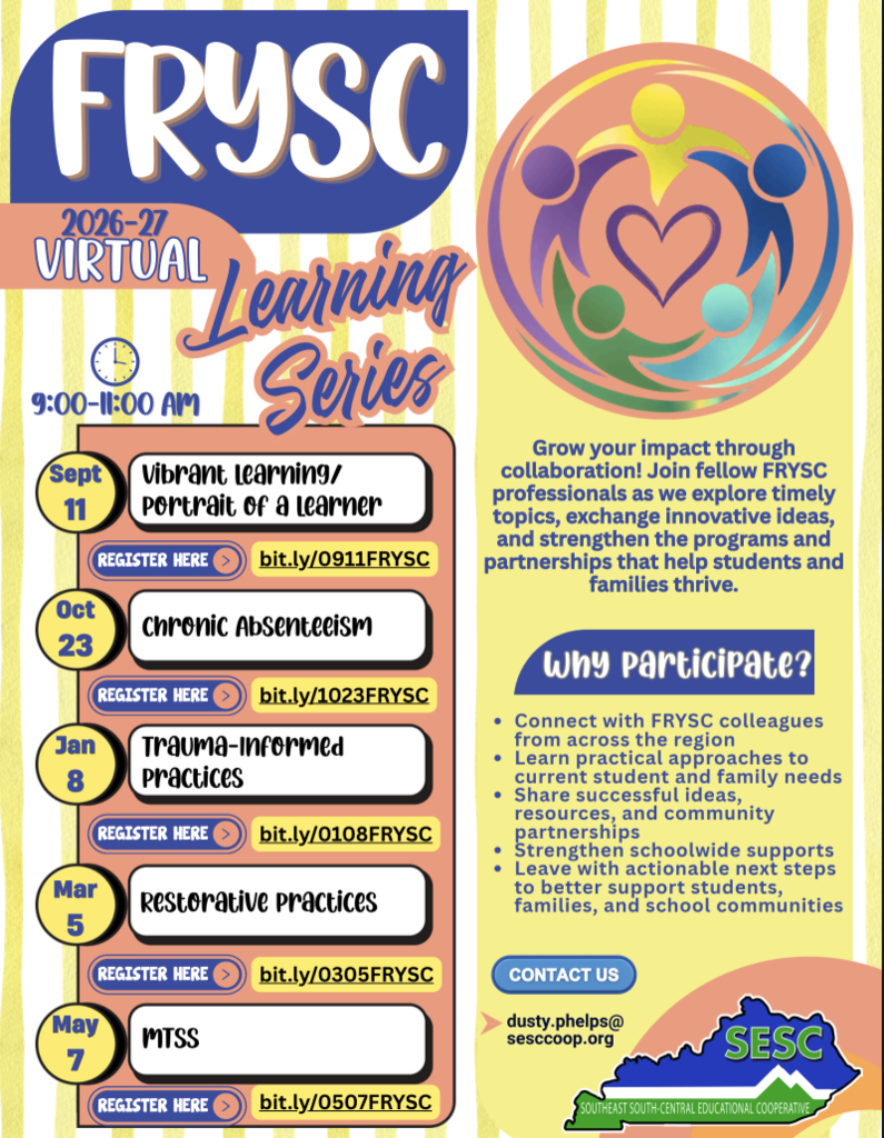 FRYSC Virtual Learning Series 2026-27