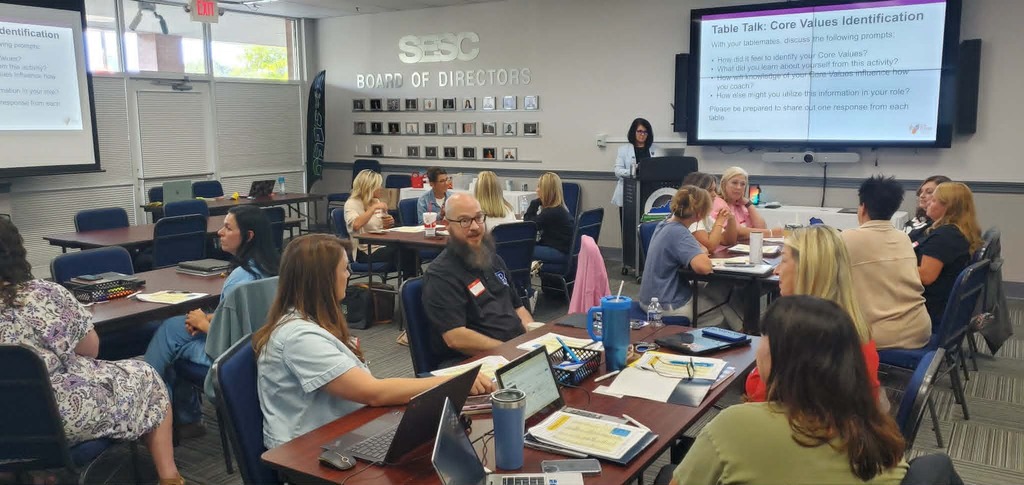 Teachers working together