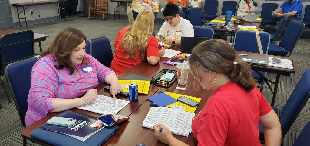 Teachers working together