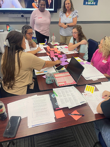 Teachers working together