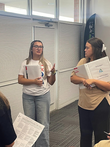 Teachers talking