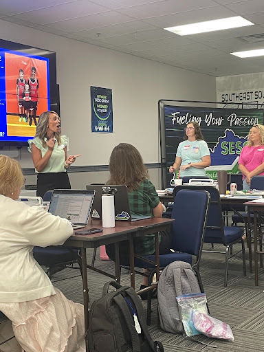 Teachers talking