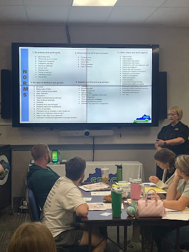 Teachers talking
