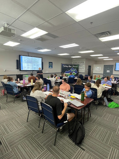 Teachers talking