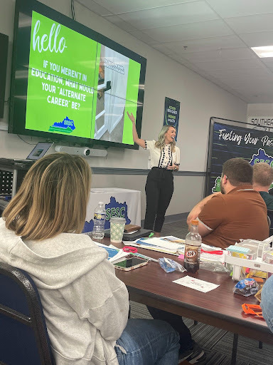 Teachers talking