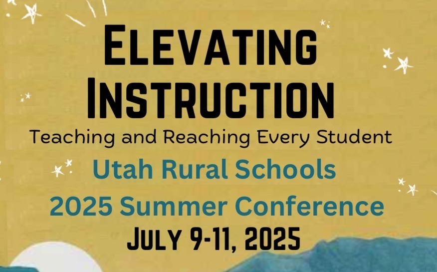 Poster of mountains and a lake with a white building. Also includes text for the 2025 URSA Summer Conference.