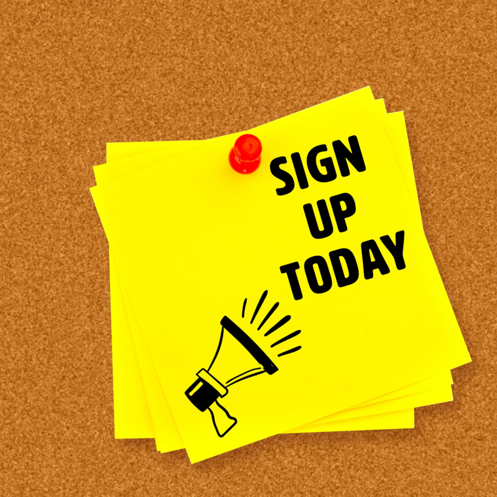 sign up