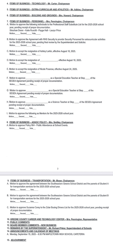 agenda 2