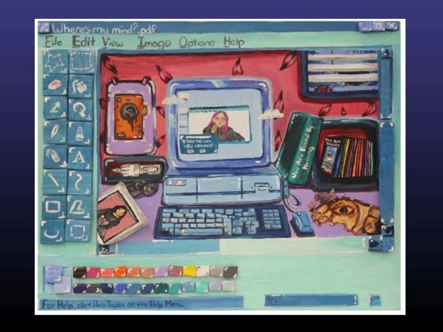 Sirley Cruz's artwork, titled "Interface"