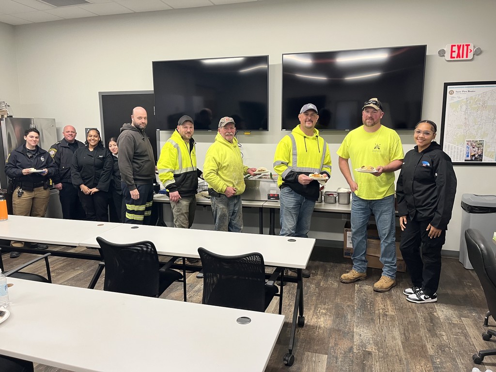 The Culinary Arts students prepared a taco day for the Easton DPW and Easton Police and Fire.
