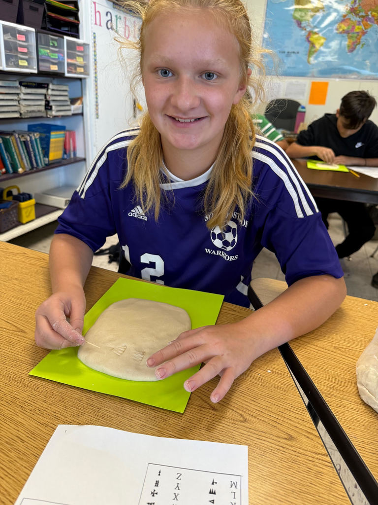 7th graders creating 