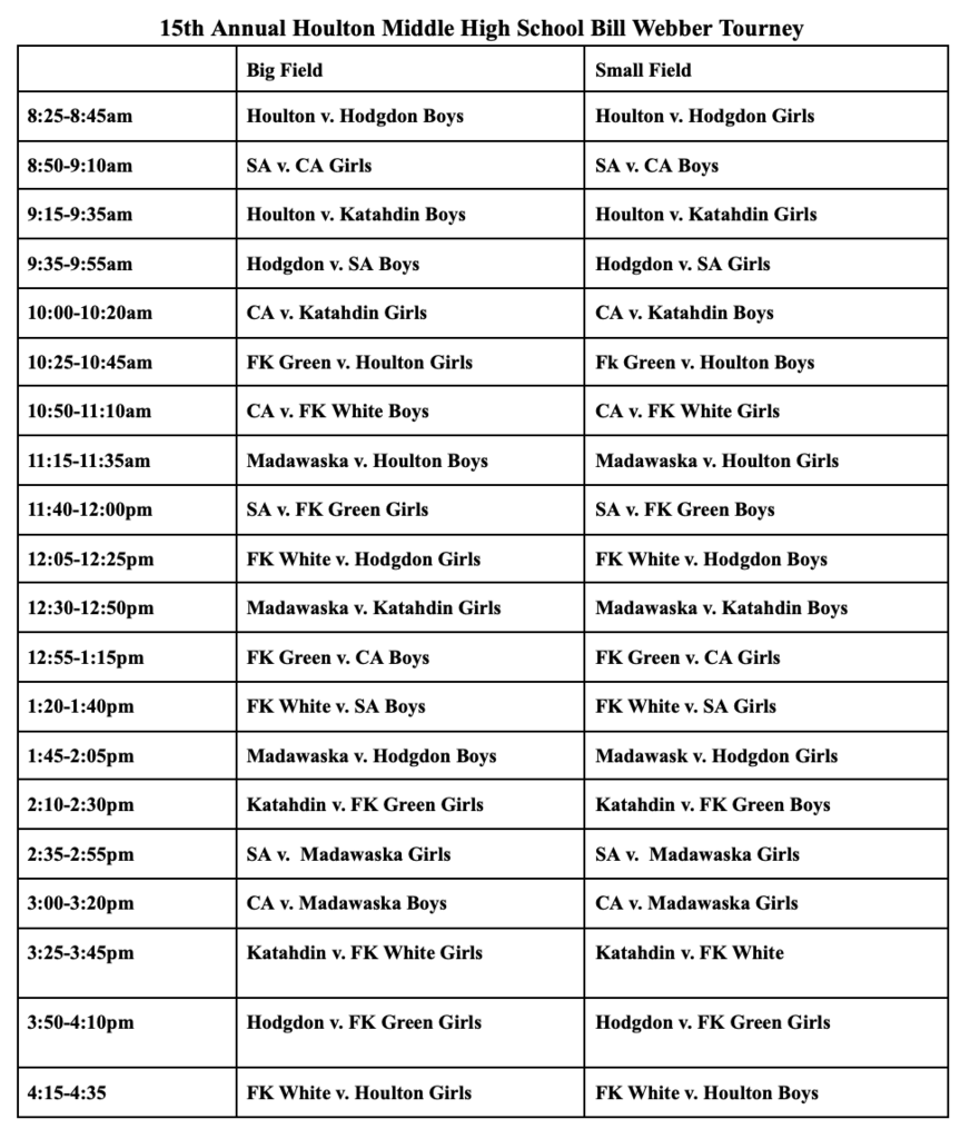 schedule