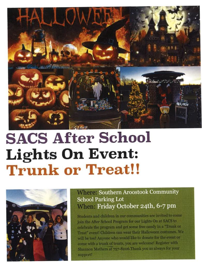 trunk or treat flyer