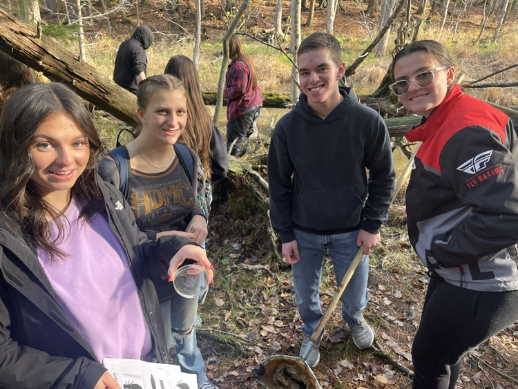 students were given twists, petri, dishes, nets, and identification guides