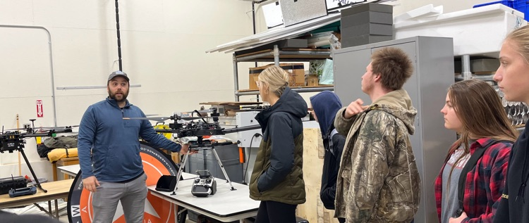 Drone - remote sensors to learn about glaciers