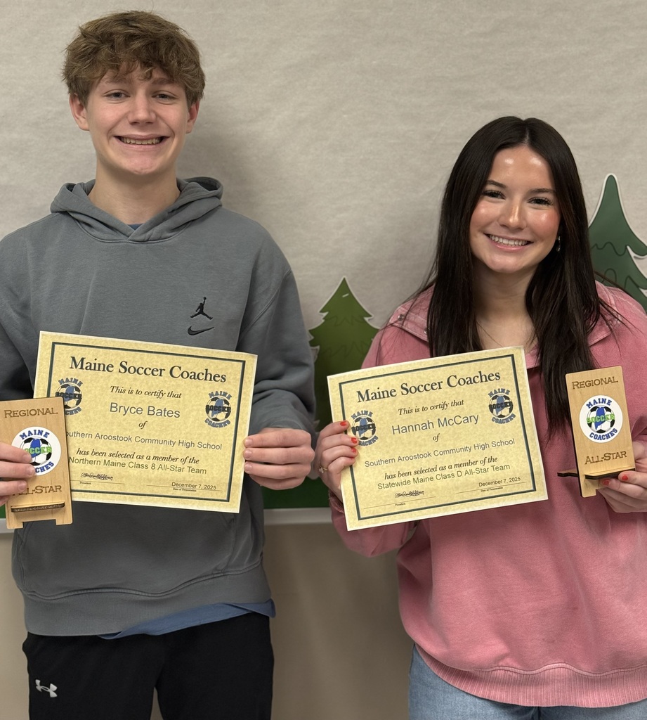 senior all stars Bryce Bates and Hannah McGary