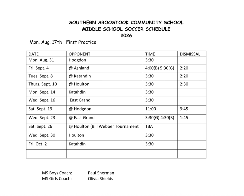 schedule