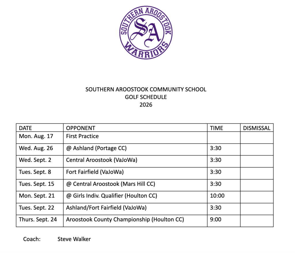 schedule