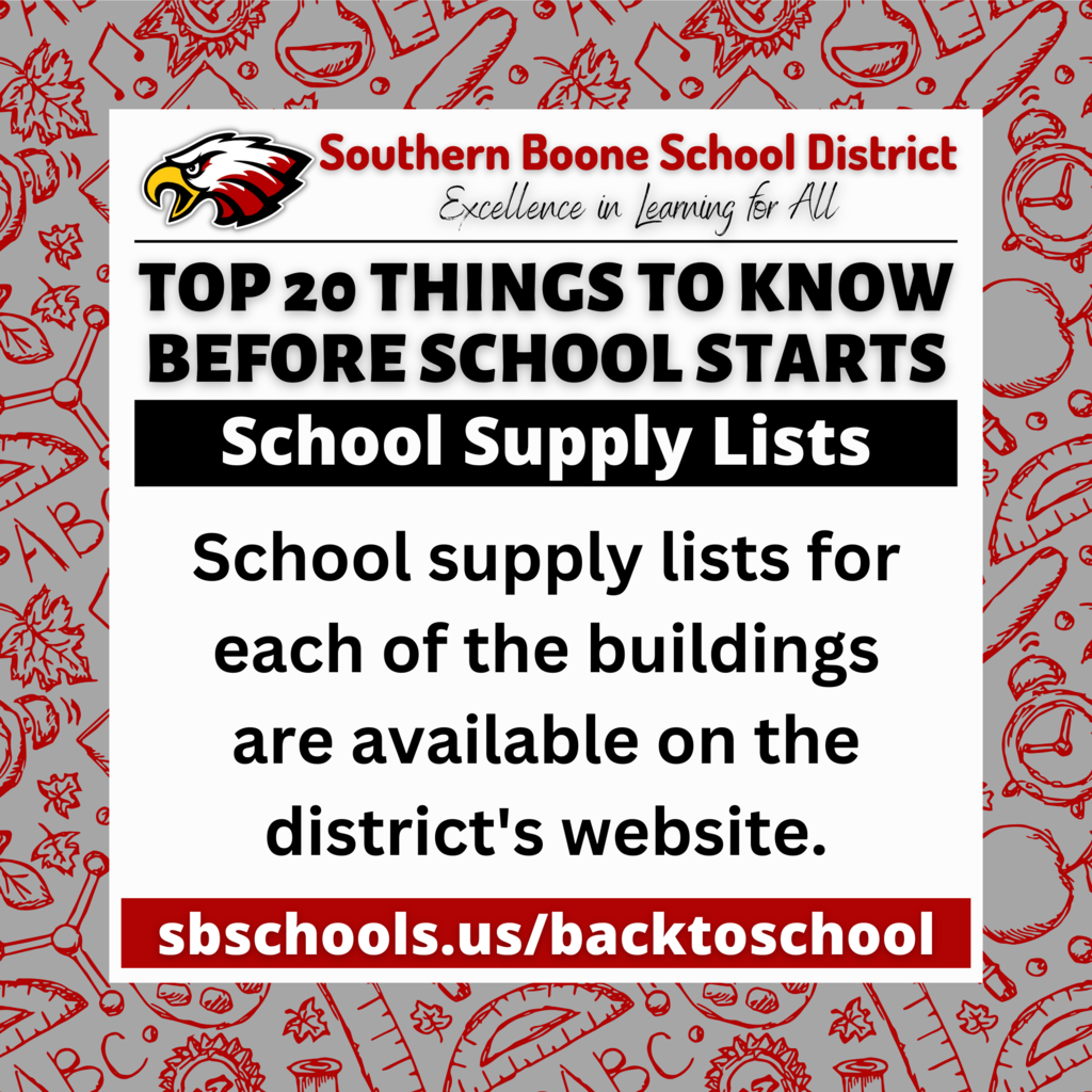 School Supplies List