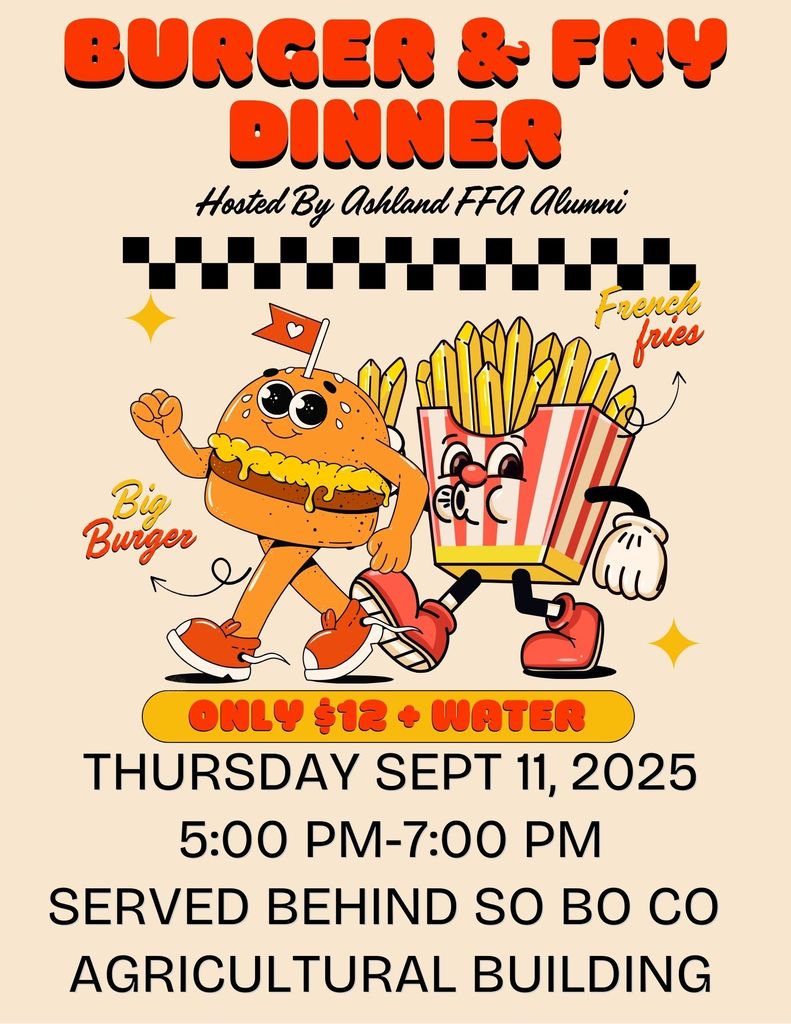 FFA Burger and Fry Dinner