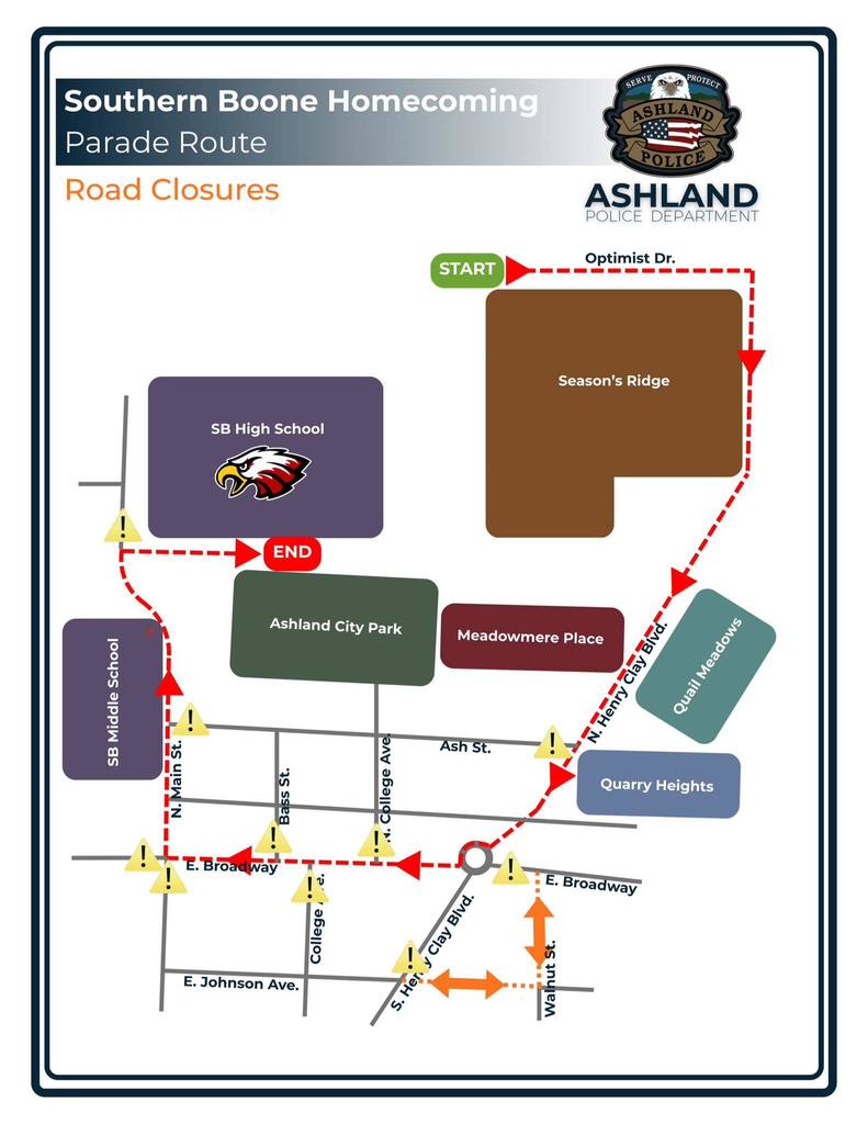 Parade Route Map