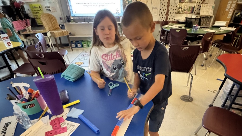 Ms. Rasche's class learning multiplication.